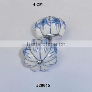 Hand Painted Pumpkin Ceramic Knob Available in Other Colour and Patterns thumbnail-1