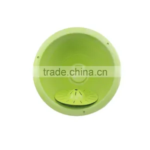 Ecological Best Quality Hot Selling Bamboo Fiber Powder Hanging Flowerpot thumbnail-3