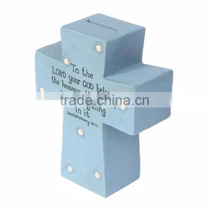 Custom Kids Gift Resin Religious Crucifix Money Boxes thumbnail-3