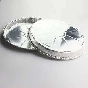 Round Disposable Aluminum Foil Baking Pizza Pan With Lids thumbnail-4