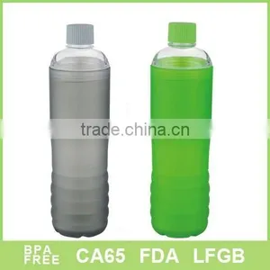 BPA Free Plastic Bottle With Rubber Painting thumbnail-1