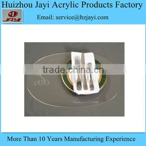 Wholesale Clear Acrylic Lucite Plastic Customized Placemats thumbnail-1