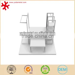 Metal MDF Store Furniture Garment Cloth Display Rack for Retail Shop thumbnail-1