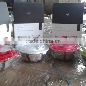 Durable Transparent Glass Food Storage Bowl thumbnail-1