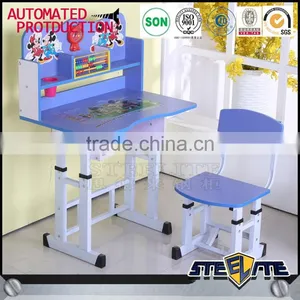 Kids Cartoon Study Table and Chair Kids Homework Table thumbnail-1