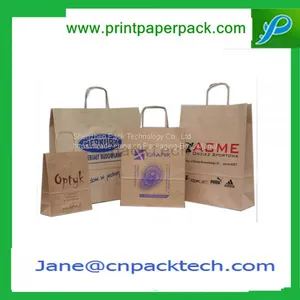 Custom Promotional Shopping Garment Fashion Packing Bags Carrier Gift Bag Kraft Paper Bag thumbnail-5
