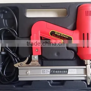 1500w Lower Noise Handheld Floor Electric Nail Gun Crown Stapler Portable Electric F30 Brad Nailer thumbnail-4