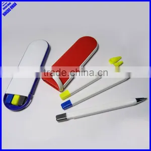 2014 Promotional 3 in 1 Highlighter Pencil Pen Set thumbnail-1