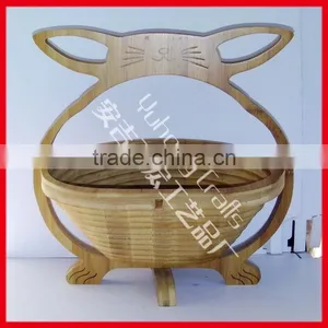 New Product for 2015 Bamboo Collapsible Folding Basket thumbnail-4