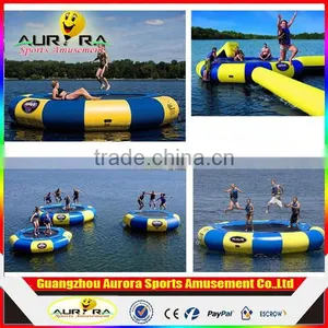 Summer Inflatable Water Trampoline Inflatable Floating Water Toys Inflatable Jumping Bouncer for Sale thumbnail-1