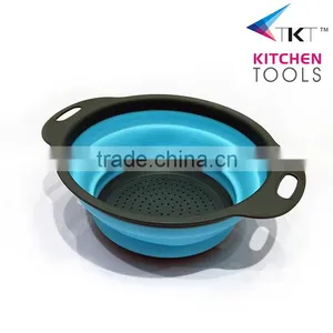Folded the Fruit Strainer,fruit Colander,fruit Basket,TPR+PP Fruit Basket,cheaper Strainer thumbnail-3