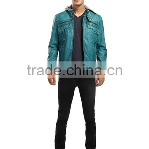 2015 New Style Fashion Pakistan Leather Jackets For Men thumbnail-2