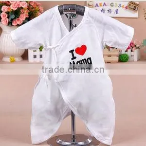 High Quality Soft Printing Short Sleeve Cotton Baby Romper thumbnail-1