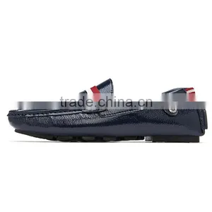 High Quality Cow Leather Casual Shoes Sample Fashion for Men, Adults Casual Peas Shoes Made in China Factory thumbnail-3
