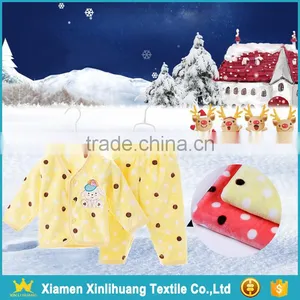 Wholesale Super Soft Knit Printed Flannel Fabric for Babies Clothing thumbnail-2