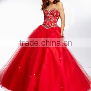 Newest Red Backless Matron Of Honor Dresses thumbnail-1