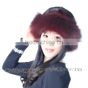 CX-C-156C Fashionable Cheap Custom Fashion Real Mink Fur Beanie Cap Fur Hats Women thumbnail-6