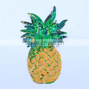 Cheap Garment Accessories Fruit Reversible Sequin Design Embroidery Patch thumbnail-1