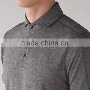 MGOO Top Quality Button Up Dri Fit Polo T Shirts Short Sleeve Fitness Men Polo Shirt thumbnail-2