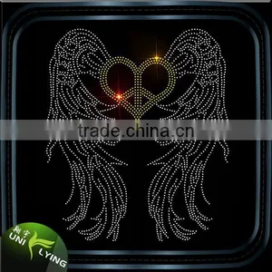 Rhinestone Transfer Iron on Angel Wings thumbnail-3