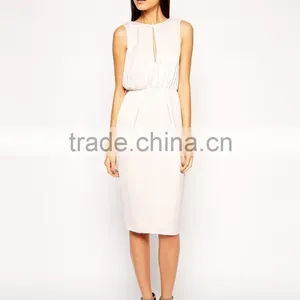 Origami Bow Drape Back Dress thumbnail-4