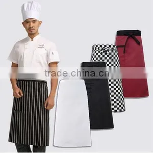 Hotel Kitchen Promotional Advertising Terylene Black Half-length Work Order Processing Custom Logo Manufacturers Wholesale Apron thumbnail-1