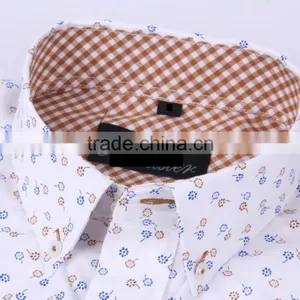 2017 Contrast Collar and Cuff Slim Fit Mens Shirt thumbnail-4