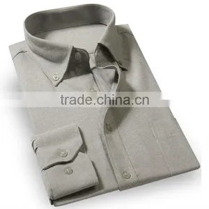 Fashion Classic Long Sleeve Popular Branded Oxford Man Shirts thumbnail-1