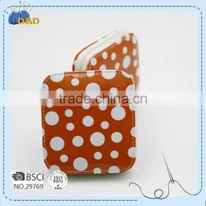 D&D Needlework Materials Pu Leather Zipper Pouch Sewing Kit Set With Sewing Accessories Promotional Gift thumbnail-3