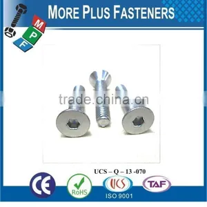 Made in Taiwan Hex Socket Countersunk Head Machine Screw Mushroom Head Ribbed Neck Machine Screw Square Head Machine Screw thumbnail-1