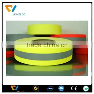 hi Vis 3m Fluorescent Clear Pink Reflective Elastic Webbing Tape thumbnail-6