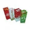 Film Laminatied, Offset Print Coloured Paper Personalized Christmas Gift Bags With Handles thumbnail-1