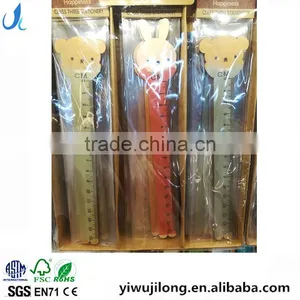 Novel Promotional Cute Creative Customs Bear Rabbit Shape Wooden Ruler thumbnail-1