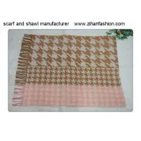 Houndstooth Style Scarf and Shawl thumbnail-1