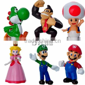 Hot Game Super Mario Figure Set of 6pcs PVC Figure Mini Action Figure Wholesale thumbnail-1