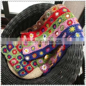 5 Rows of Flowers 195X38CM 4 Row Flower 195X30CM Knitting Scarf thumbnail-6
