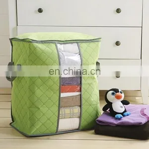 High Quality Thickened & Foldable Colorful Non-woven Carbon Fabric Apperal Quilt Storage Box thumbnail-1