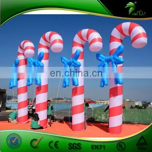 Hongyi 3 m Custom Inflatable Christmas Stick / Inflatable Ornament, Christmas Ddecoration for Sale thumbnail-2