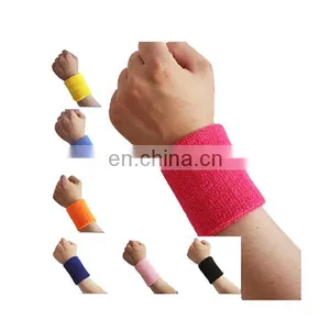 2017 Fashion OEM Cotton Terry Sports Wristband With Logo thumbnail-1