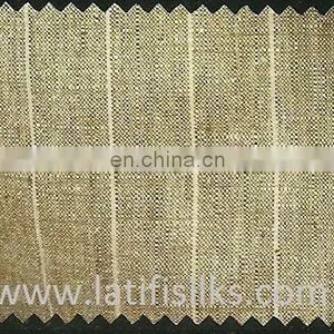 LINEN FABRIC DARK GEENISH CREAM thumbnail-1