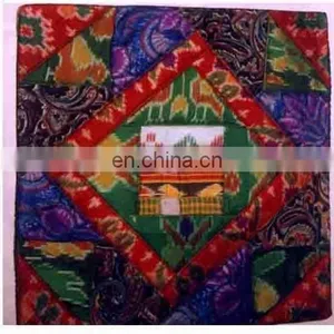 Khambria Cushion Cover, Chikan Work Cushion Cover thumbnail-2