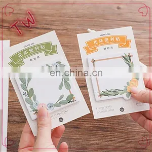 Logo Printed Custom Printing Fancy Stationery for Kids Cute Multiple Colour Flower Design Paper Sticky Notes thumbnail-2