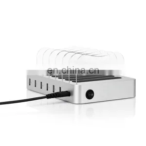2017 New Products Wholesale Desktop 6 Multi Port USB Charger Docking Dock Station for Smartphone Mobile Phone thumbnail-1