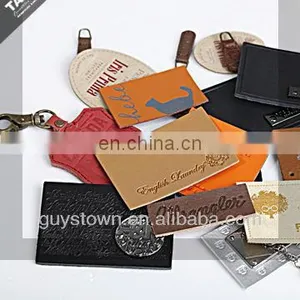 Custom Garment Woven Printed Leather Patch Label Hang Tag thumbnail-5