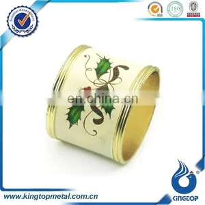 Custom Picture Metal Bulk Wholesale Napkin Ring thumbnail-1