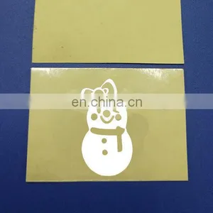 Cute Snowman Thin Adhesive Label Sticker for Wine Glass thumbnail-1