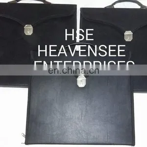 MASONIC REGALIA APRON CASE BLACK thumbnail-4