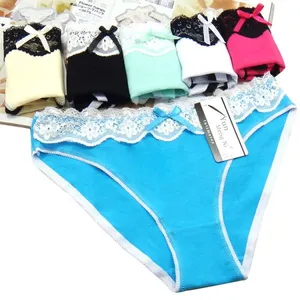 Yun Meng Ni Sexy Underwear Waist Lace Girls Briefs Breathable Cotton Panties For Women thumbnail-2
