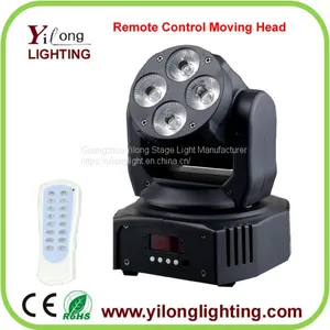 4PCS RGBWAUV 6in1 Led Moving Head Light,color Wash Effect Light,club Light,dj Light for Sale,mini Led Moving Heads thumbnail-1
