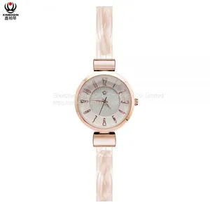 XINBOQIN Supplier Custom Brand Luxury LOGO Woman Fashion Elegant Quartz Acetate Watch thumbnail-1